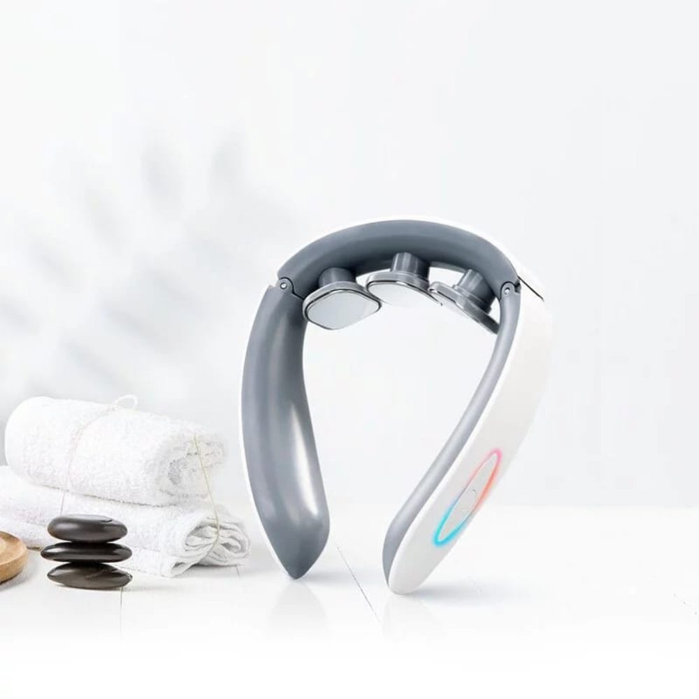Smart EMS Neck Massager with Heating – Wireless & Portable