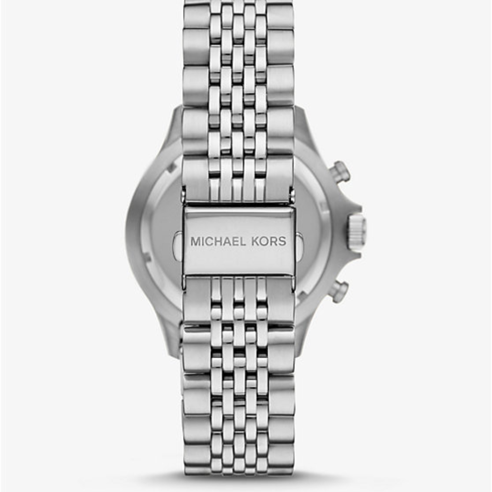 Michael Kors Bayville Silver-Tone Men’s Luxury Watch – Elegant Modern Design