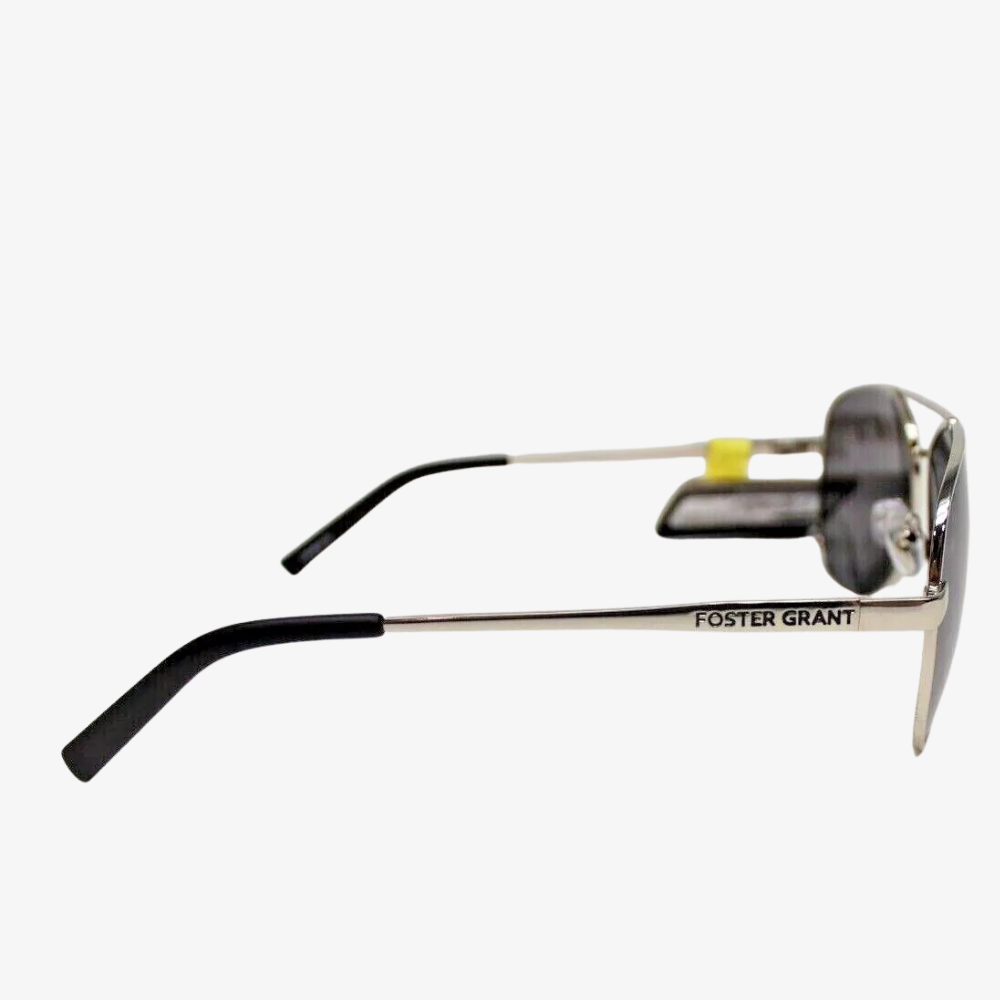 Foster Grant Silver Aviator Sunglasses – Stylish Polarized Shades for Women