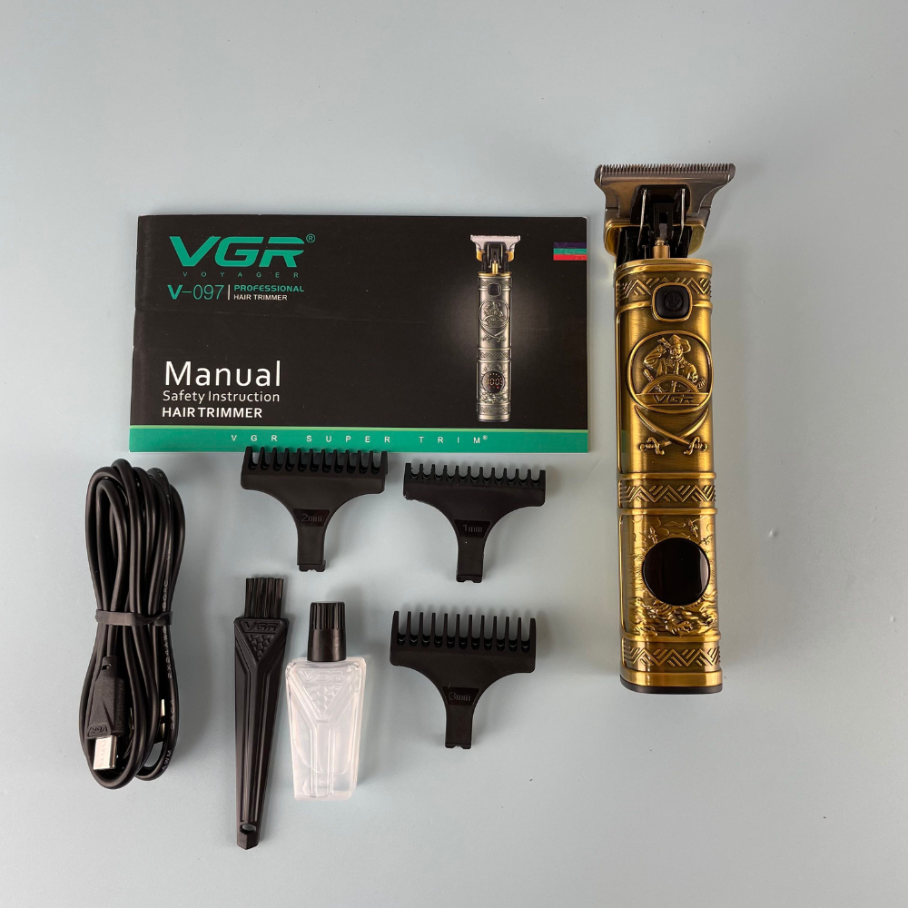 VGR V-097 Professional Cordless Electric Shaver – Triple Rotary Rechargeable Grooming Tool for Men