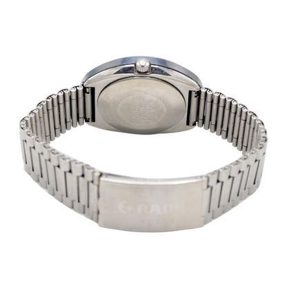 Rado Diastar Classic Silver & Black Metal Watch – Elegant Design