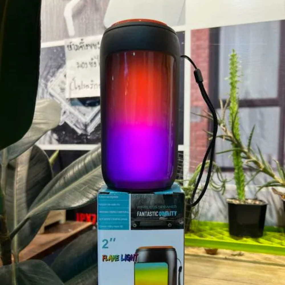 GREATNICE Portable Speaker with Flame Light