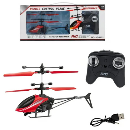 RC Flying Helicopter Toy – 360° Rotatable Aircraft with Up/Down & Left/Right Control for Kids