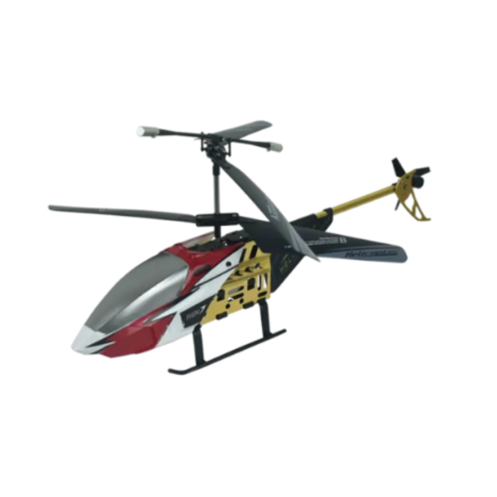 Rechargeable RC Helicopter 2-Channel Remote Control Toy in Red