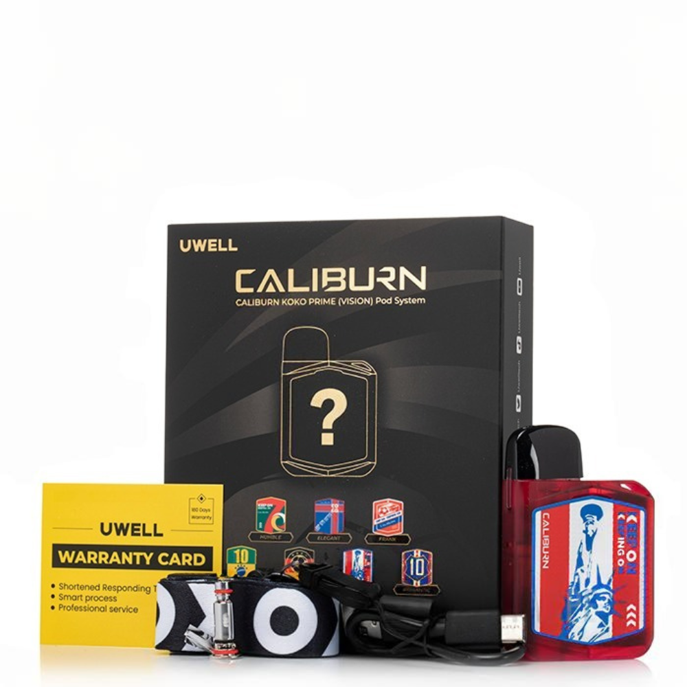 Uwell Caliburn KOKO Prime Vision Pod Kit – Stylish & Compact Vaping Device