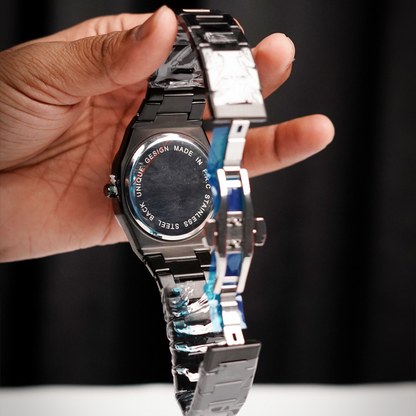 Arabic Aura Stainless Steel Watch – Heavyweight Luxury with Arabic Numerals