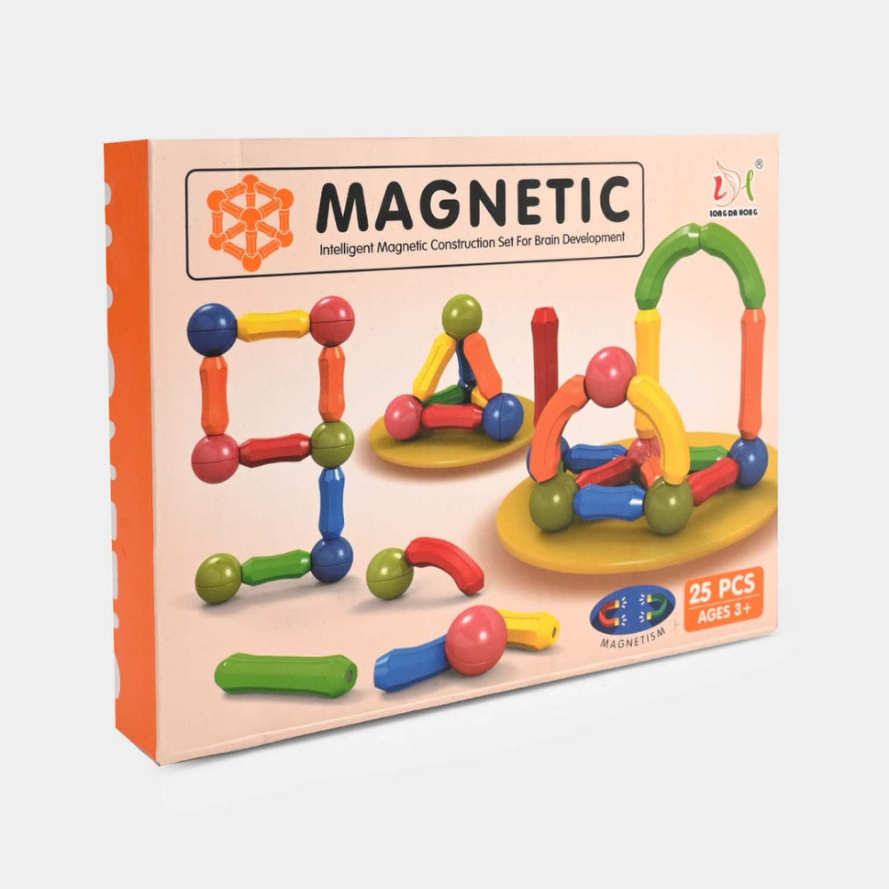 25-Piece Magnetic Bar Building Blocks Toy
