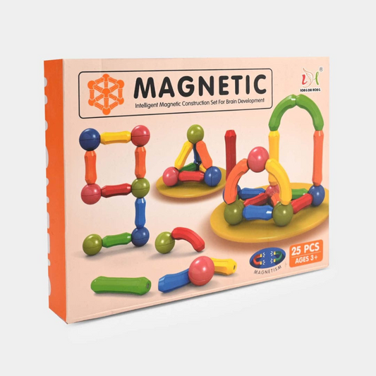 25-Piece Magnetic Bar Building Blocks Toy