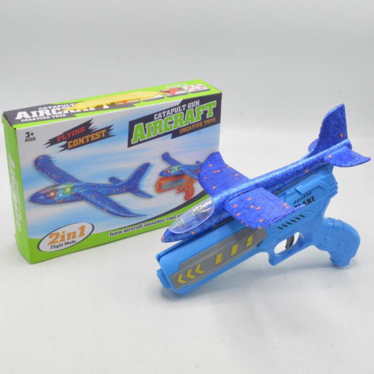 Airplane Launcher with Bubble Effect – Dual Flight Modes