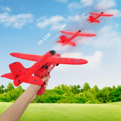 Airplane Launcher with Bubble Effect – Dual Flight Modes