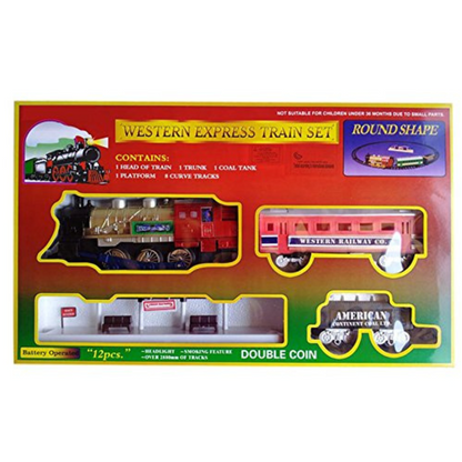 Western Express Train Set by Smiles Creation – Fun 11-Piece Toy for Children