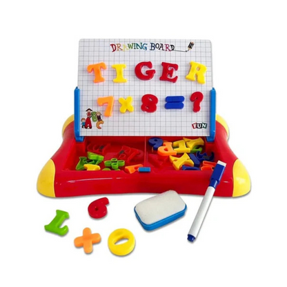 Magnetic Drawing & Writing Board – Educational Doodle Sketch Pad, Dry Erase Travel Toy for Kids
