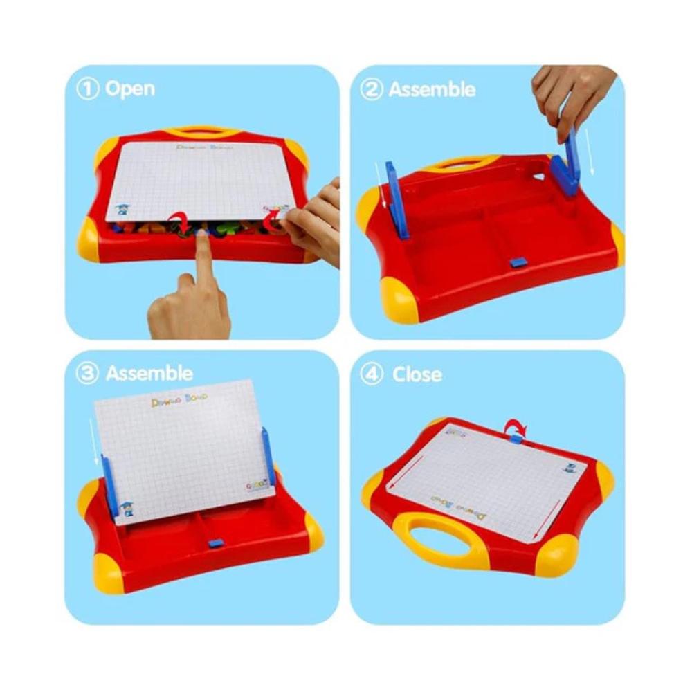 Magnetic Drawing & Writing Board – Educational Doodle Sketch Pad, Dry Erase Travel Toy for Kids