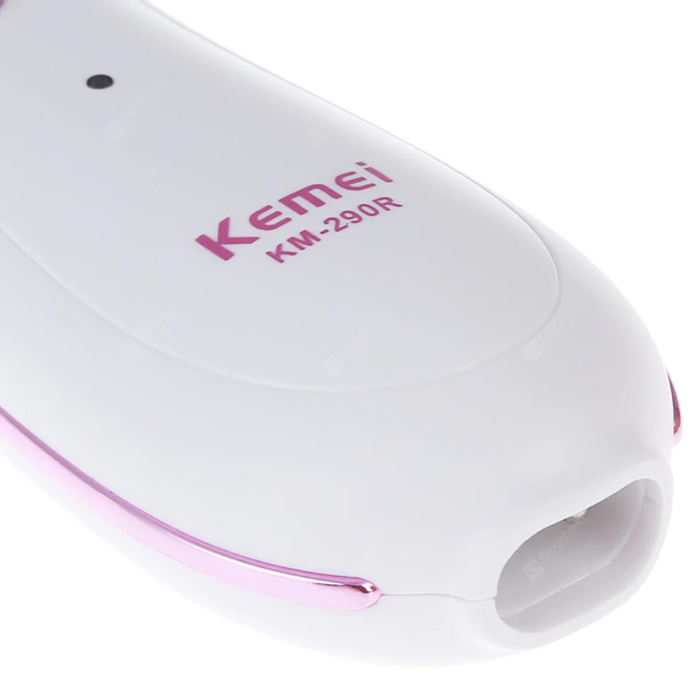 Kemei KM-290R Mini Rechargeable Hair Remover – Washable & Portable