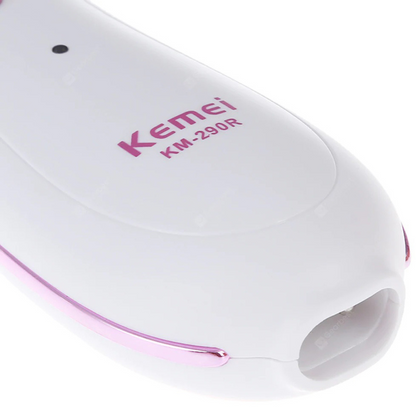 Kemei KM-290R Mini Rechargeable Hair Remover – Washable & Portable