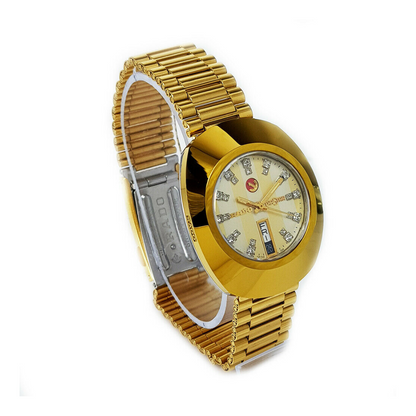 Rado Diastar Luxury Golden Metal Watch – Timeless Elegance