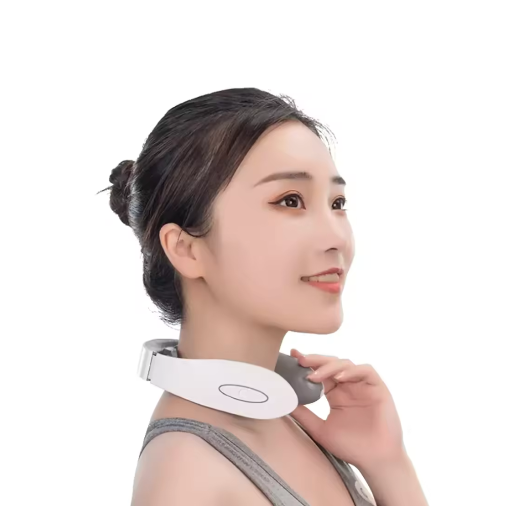 Smart EMS Neck Massager with Heating – Wireless & Portable